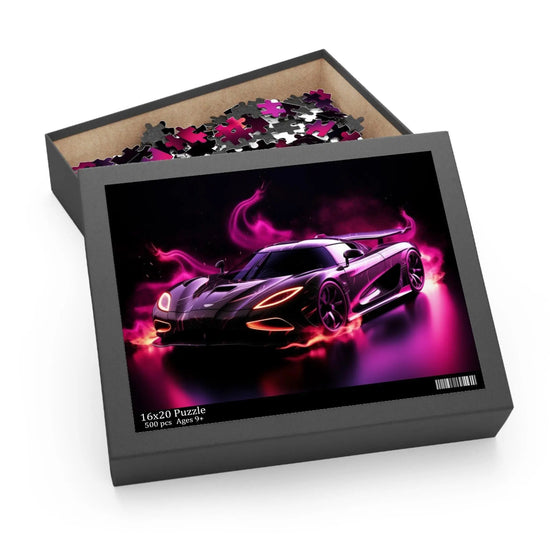 Sporty Car Puzzle - 120 to 500-Piece Jigsaw, Race Car Lover Gift, Family Game Night, Teen Boy Gift, Unique Home Decor The Aurora Touch