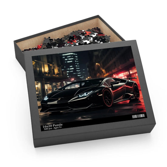 Luxury Sports Car Puzzle, Ideal Gift for Enthusiasts, 120-500 Piece Options, Perfect for Game Night, Auto Lovers, Home Decor, Lamborghini The Aurora Touch