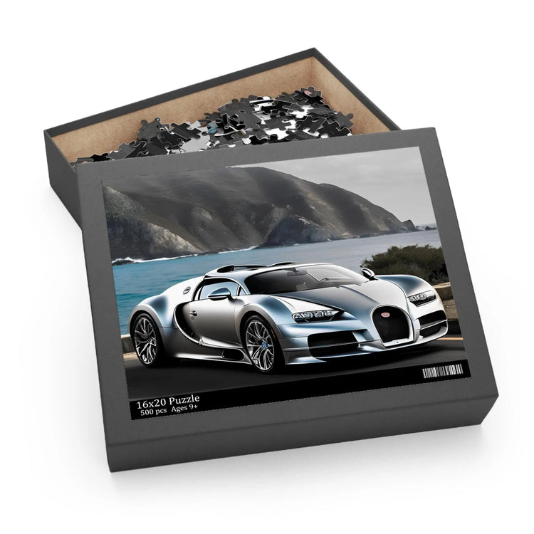 Luxury Car Puzzle, Stunning 3D Bugatti Jigsaw, Perfect Gift for Car Lovers, Family Game Night, Home Decor, 120, 252, 500-Piece The Aurora Touch