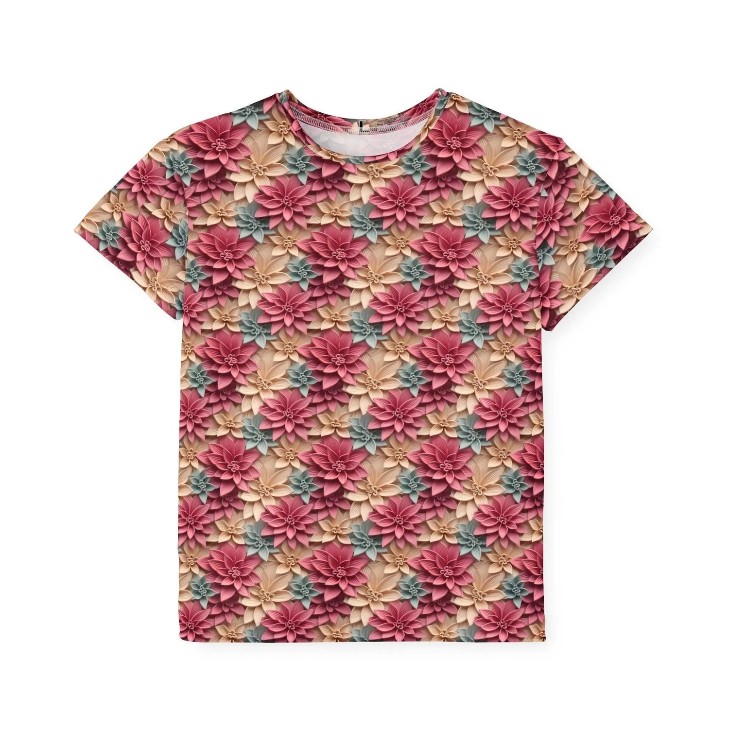 Kids Floral Sports Jersey, Cute Activewear for Boys & Girls, Ideal for Birthdays, Sports Events, Summer Fun, Playful Vibes The Aurora Touch