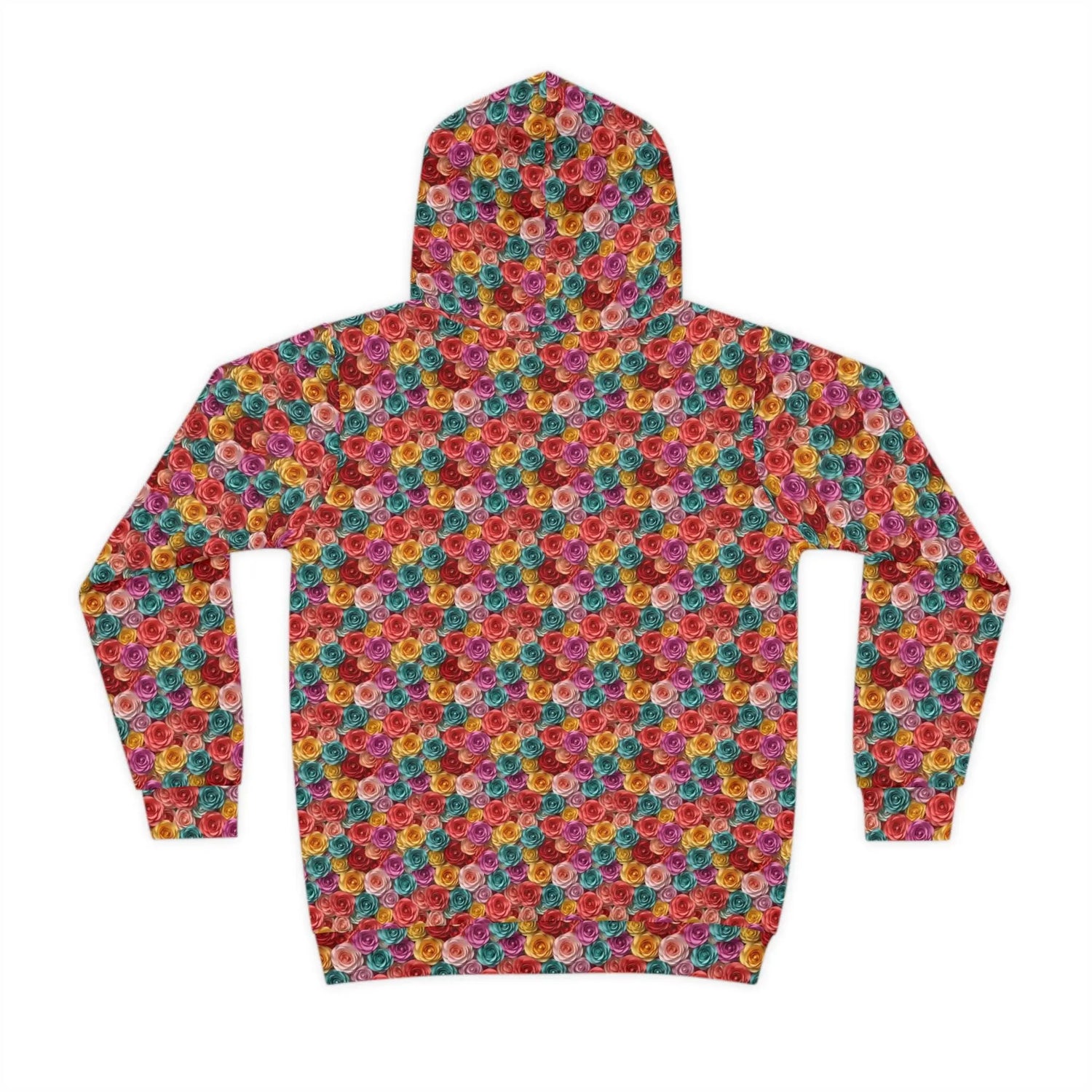 Colorful Floral Children Hoodie, Unique Kids Gift, Fun Rainy Day Wear, Cozy Playtime Apparel, Birthday or Holiday Present for Girl