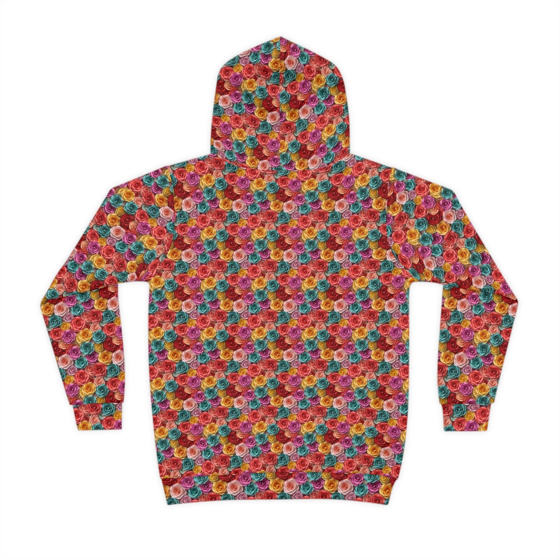 Colorful Floral Children Hoodie, Unique Kids Gift, Fun Rainy Day Wear, Cozy Playtime Apparel, Birthday or Holiday Present for Girl