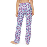 Floral Kids Lounge Pants - Cozy Sleepwear, Play Pants, Gifts for Birthdays, Summer Vibes, Relaxing Days, Holiday Pajama Pants, girl The Aurora Touch