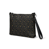 Elegant 3D Black & Gold Crossbody Bag | Sophisticated Embossed Design | Luxury Fashion Accessory | Stylish Functional