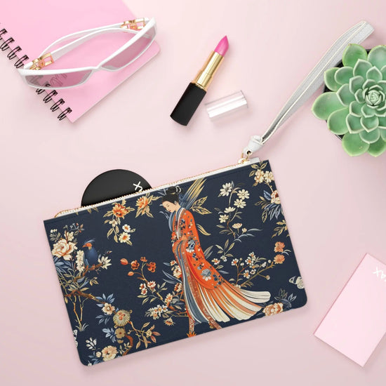 Elegant Floral Clutch Bag, Stylish Evening Purse, Japanese Design Clutch, Accessory for Women, Perfect Gift for Her The Aurora Touch