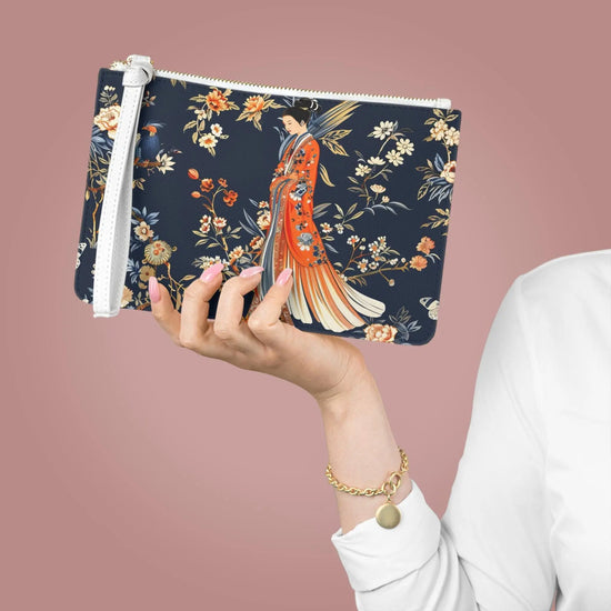 Elegant Floral Clutch Bag, Stylish Evening Purse, Japanese Design Clutch, Accessory for Women, Perfect Gift for Her The Aurora Touch