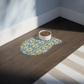 Floral Pet Feeding Mats - Cute Dog Mat, Cat Feeding Tray, Waterproof Dish Mat, Gift for Pet Lovers, Home Decor