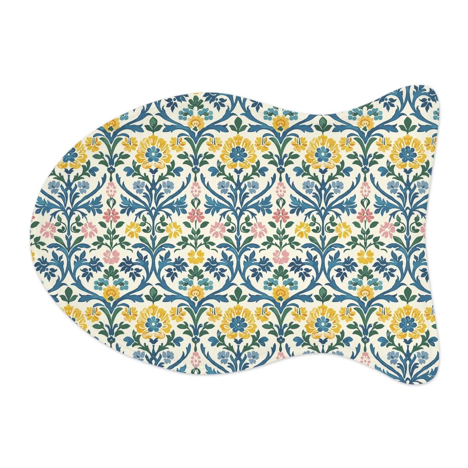 Floral Pet Feeding Mats - Cute Dog Mat, Cat Feeding Tray, Waterproof Dish Mat, Gift for Pet Lovers, Home Decor