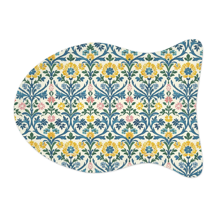 Floral Pet Feeding Mats - Cute Dog Mat, Cat Feeding Tray, Waterproof Dish Mat, Gift for Pet Lovers, Home Decor