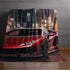 Velveteen Plush Blanket, Red Lamborghini soft fleece bed couch covering stylish modern exotic fast car room Teen dorm design decor The Aurora Touch