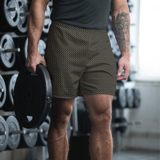 TrenTrendy All-Over Print Men&#39;s Athletic Long Shorts | Stylish & Comfortable Sportswear | Perfect for Gym, Running, or Casual Wear