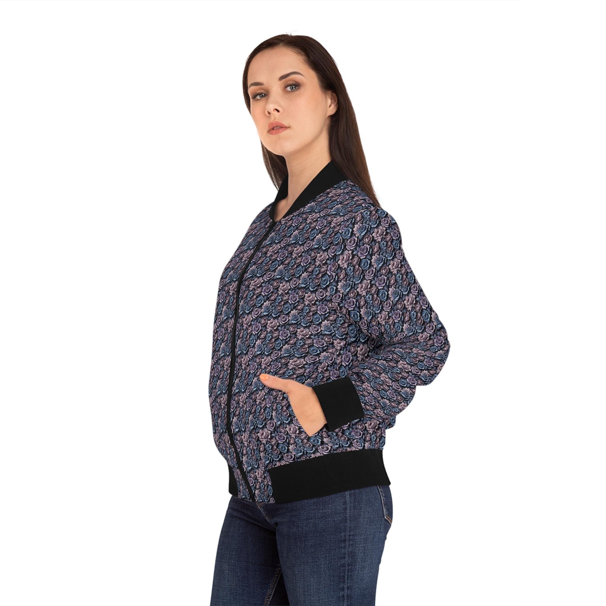 Chic Women's Bomber Jacket - Trendy Casual Wear, Fall Fashion, Street Style, Daily Chic, Layering Essential