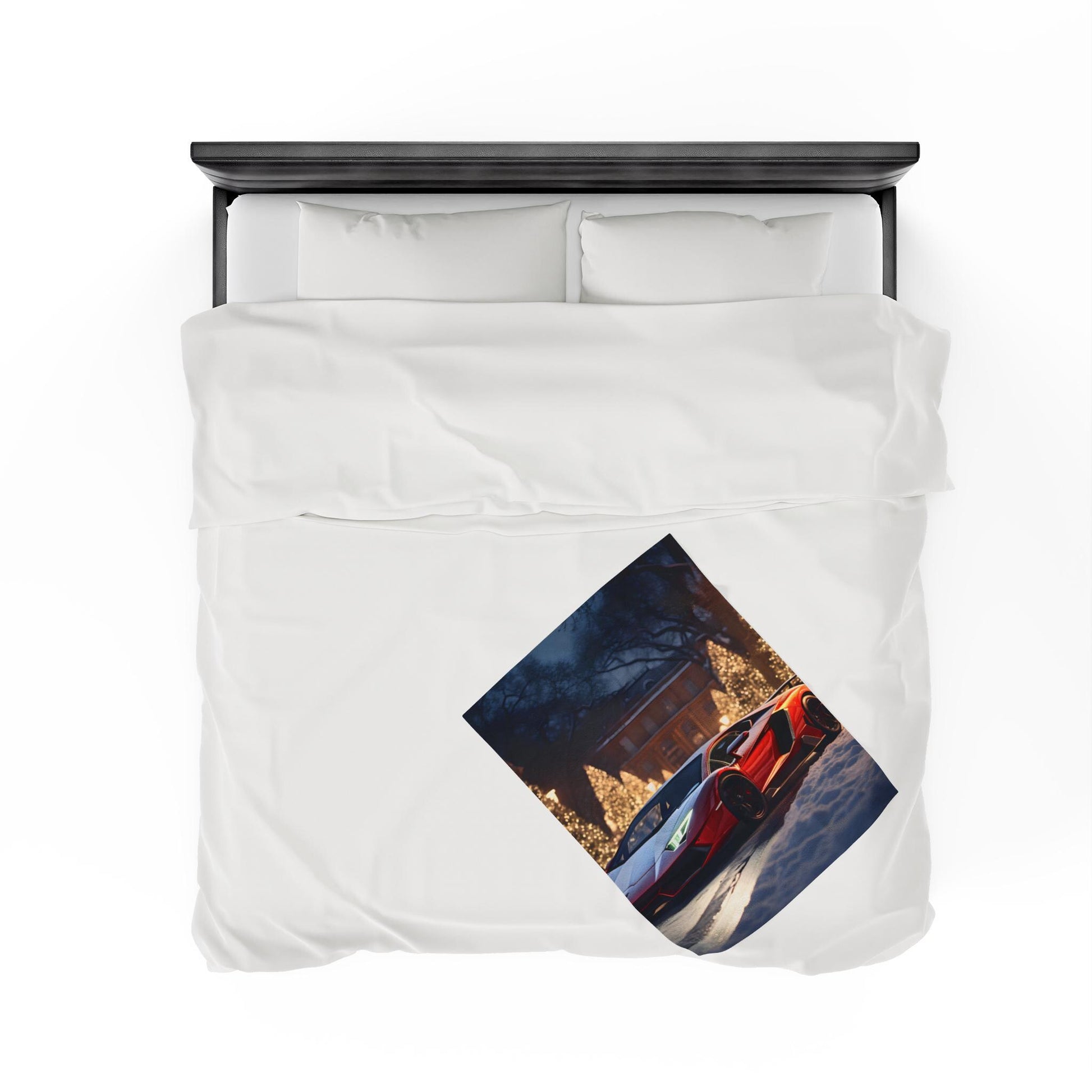 Lamborghini Holiday Velveteen Plush Blanket, Luxury blankets, Xmas Blankets, Bedroom Blanket, Couch Throw, Boys Bedroom, Car Lover Gift