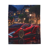 Luxury Sports Car Velveteen Plush Blanket, Cozy Throw for Car Lovers, Great Gift for Birthdays, Home Décor, Movie Nights The Aurora Touch