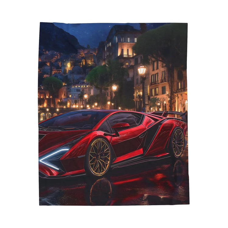 Luxury Sports Car Velveteen Plush Blanket, Cozy Throw for Car Lovers, Great Gift for Birthdays, Home Décor, Movie Nights The Aurora Touch