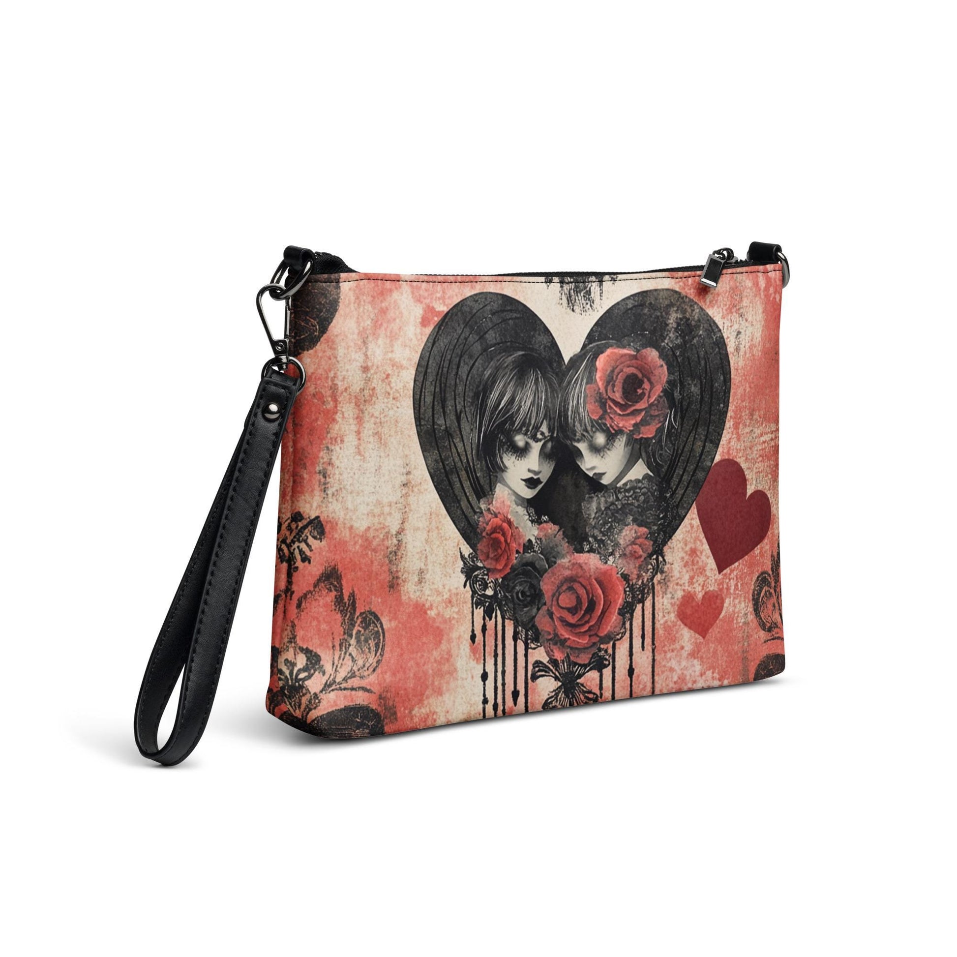 Gothic Valentine’s Crossbody Bag – Dark Love, Stylish & Chic for Her