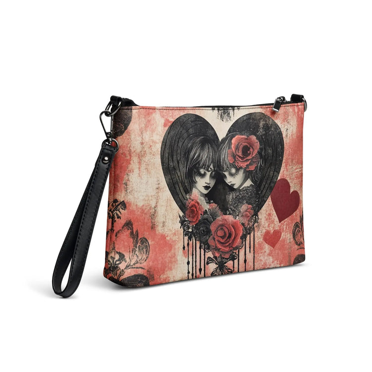 Gothic Valentine’s Crossbody Bag – Dark Love, Stylish & Chic for Her