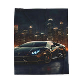 Luxury Car Themed Velveteen Plush Blanket, Cozy Throw for Car Lovers, Perfect Gift for Man Cave, Car Enthusiasts, Home Decor Accent The Aurora Touch