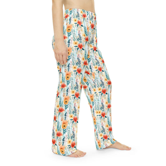 Floral Women's Pajama Pants for Cozy Nights, Relaxing Loungwear, Sleepwear Gift, Summer Break, Comfortable Nightwear, Self-Care, Homewear