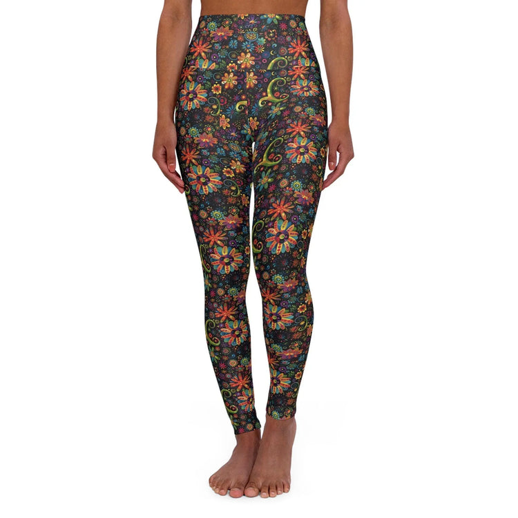 Bohemian High Waisted Yoga Leggings, Comfortable Activewear Tights, Fit for Yoga, Pilates, Fitness, Dance, Workout The Aurora Touch