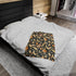 Bohemian Paisley Velveteen Plush Blanket, Cozy Throw for Home Decor, Stylish Gift, Bedroom Accent, Perfect for All Seasons
