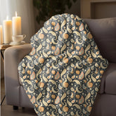 Bohemian Paisley Velveteen Plush Blanket, Cozy Throw for Home Decor, Stylish Gift, Bedroom Accent, Perfect for All Seasons The Aurora Touch
