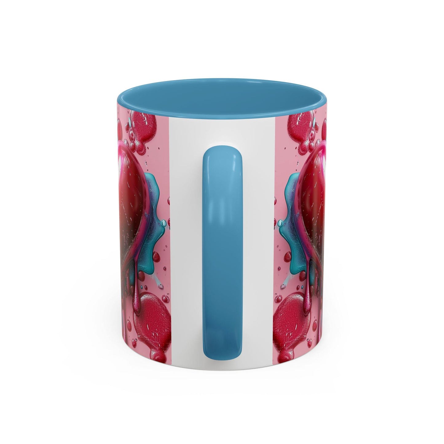 Heart Drip Coffee Mug, Romantic Gift, Valentine's Day, Cute Mug for Her, Cozy Home Accents, Unique Gift Idea