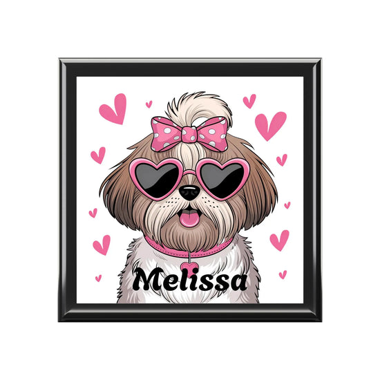 Personalized Dog Lover Jewelry Box, Cute Pet Gift, Home Decor, Unique Storage, Perfect for Birthdays, Pet Lovers