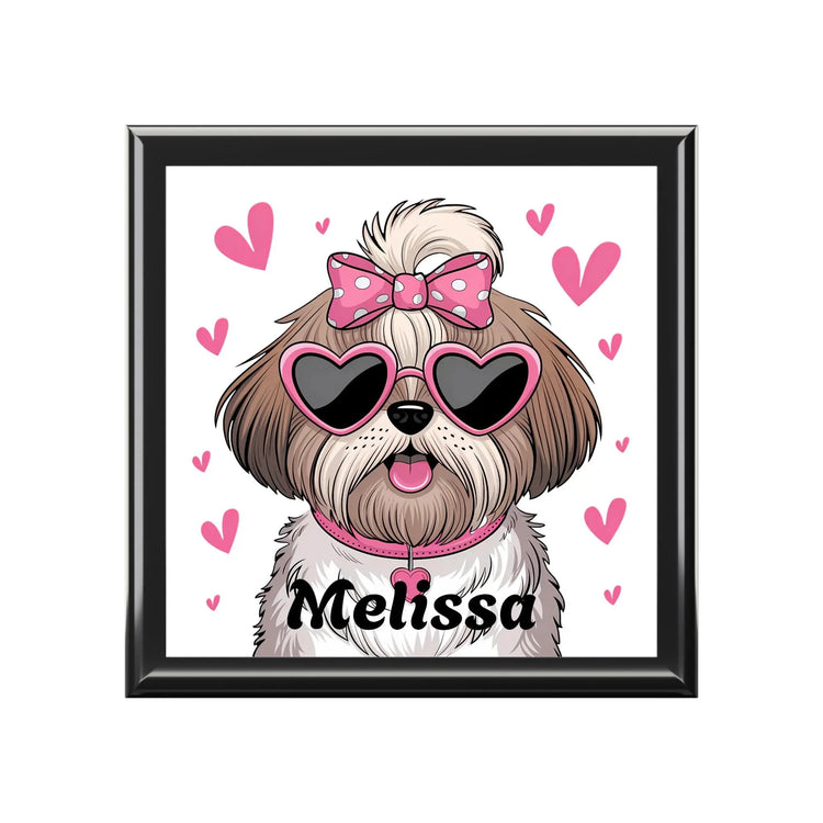 Personalized Dog Lover Jewelry Box, Cute Pet Gift, Home Decor, Unique Storage, Perfect for Birthdays, Pet Lovers