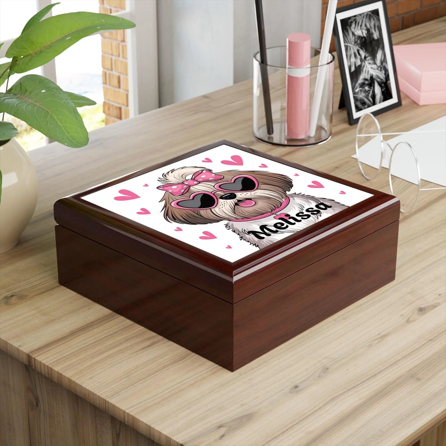 Personalized Dog Lover Jewelry Box, Cute Pet Gift, Home Decor, Unique Storage, Perfect for Birthdays, Pet Lovers