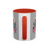 Cute But Feral Raccoon Coffee Mug, Funny Animal Mug, Gifts for Animal Lovers, Grey Accent Mug, Perfect for Any Occasion