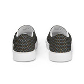 Geometric Stylish Men’s Slip-On Canvas Shoes | Trendy Casual Footwear for Men | Fashionable Comfortable Sneakers | Unique Modern Design