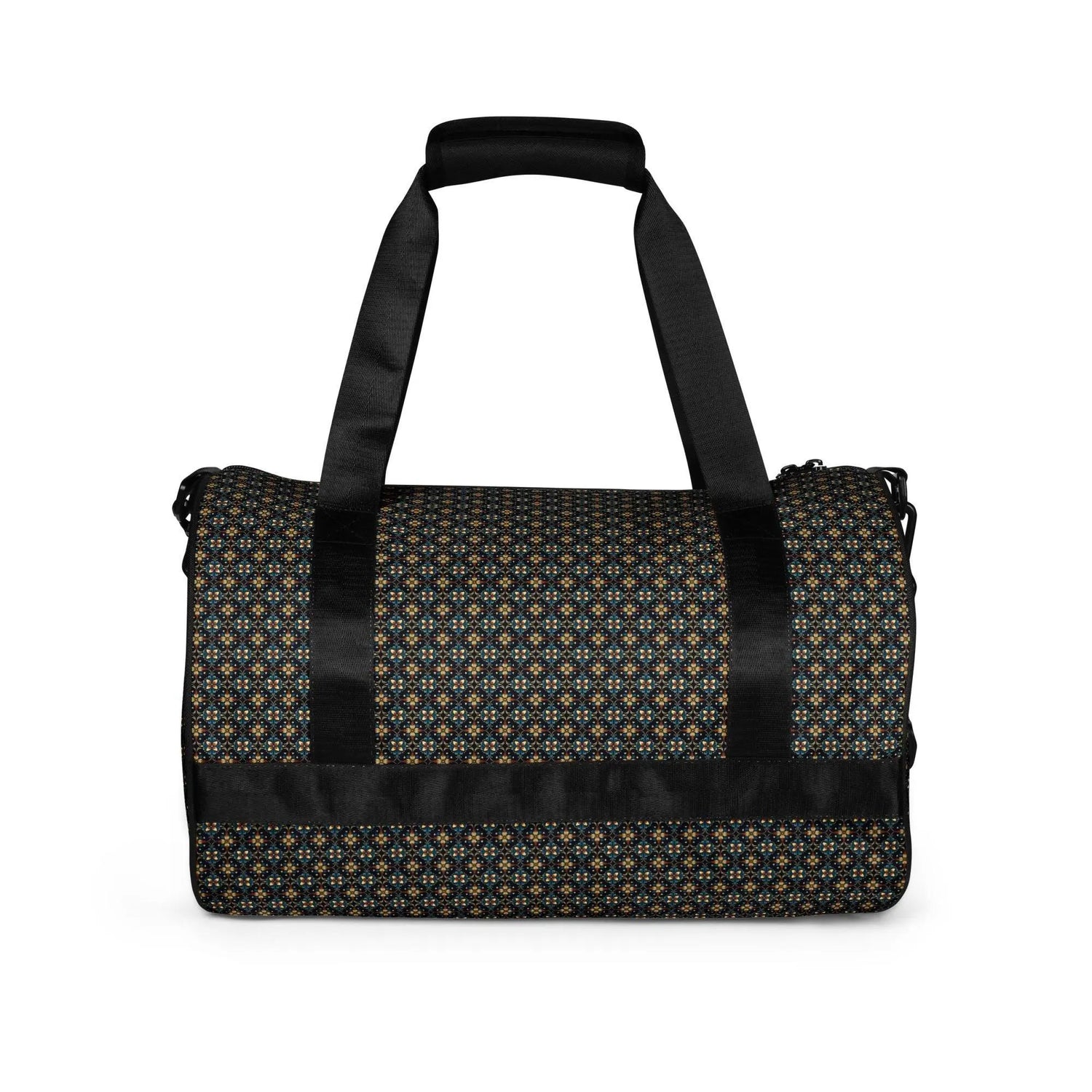 Stylish Geometric All-Over Print Gym Bag | Trendy Sports & Fitness Tote | Durable, Spacious Fashionable Workout Bag | Perfect for Athletes The Aurora Touch