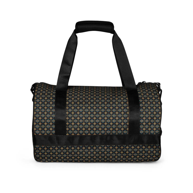 Stylish Geometric All-Over Print Gym Bag | Trendy Sports & Fitness Tote | Durable, Spacious Fashionable Workout Bag | Perfect for Athletes The Aurora Touch