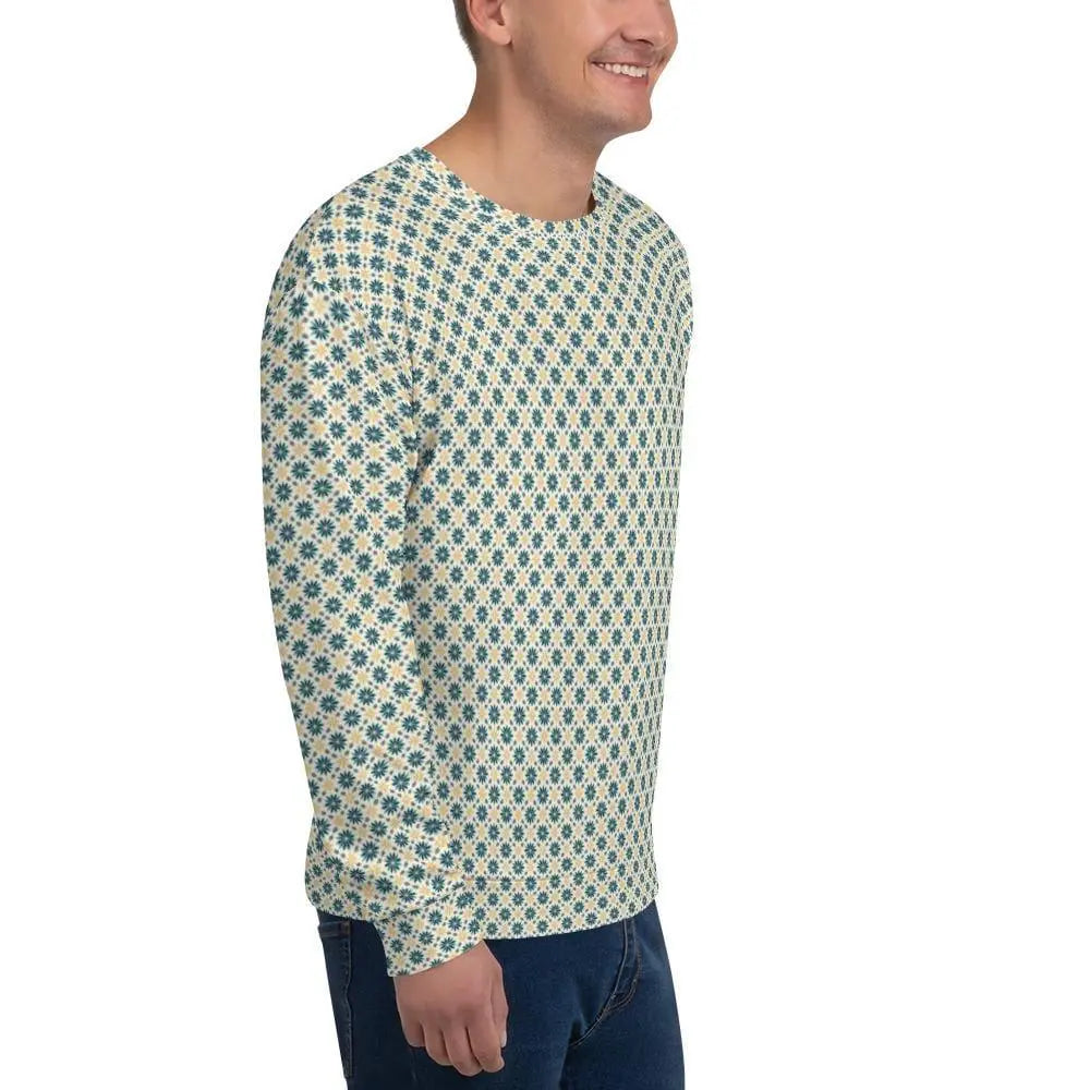 Men’s All-Over Print Casual Sweatshirt | Fashionable Unisex Pullover | Trendy Graphic Hoodie | Cozy, Comfortable & Stylish Sweatshirt The Aurora Touch