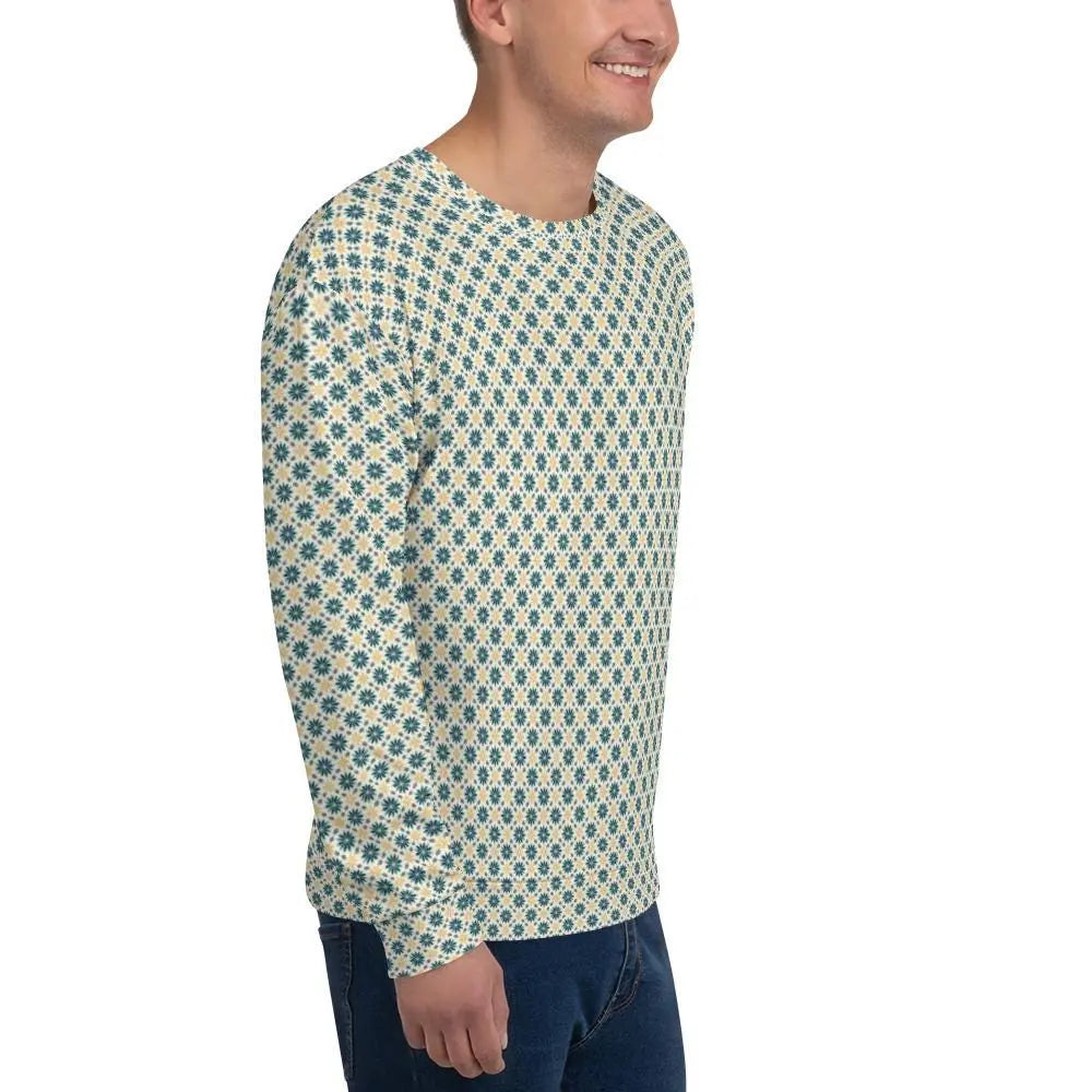 Men’s All-Over Print Casual Sweatshirt | Fashionable Unisex Pullover | Trendy Graphic Hoodie | Cozy, Comfortable & Stylish Sweatshirt