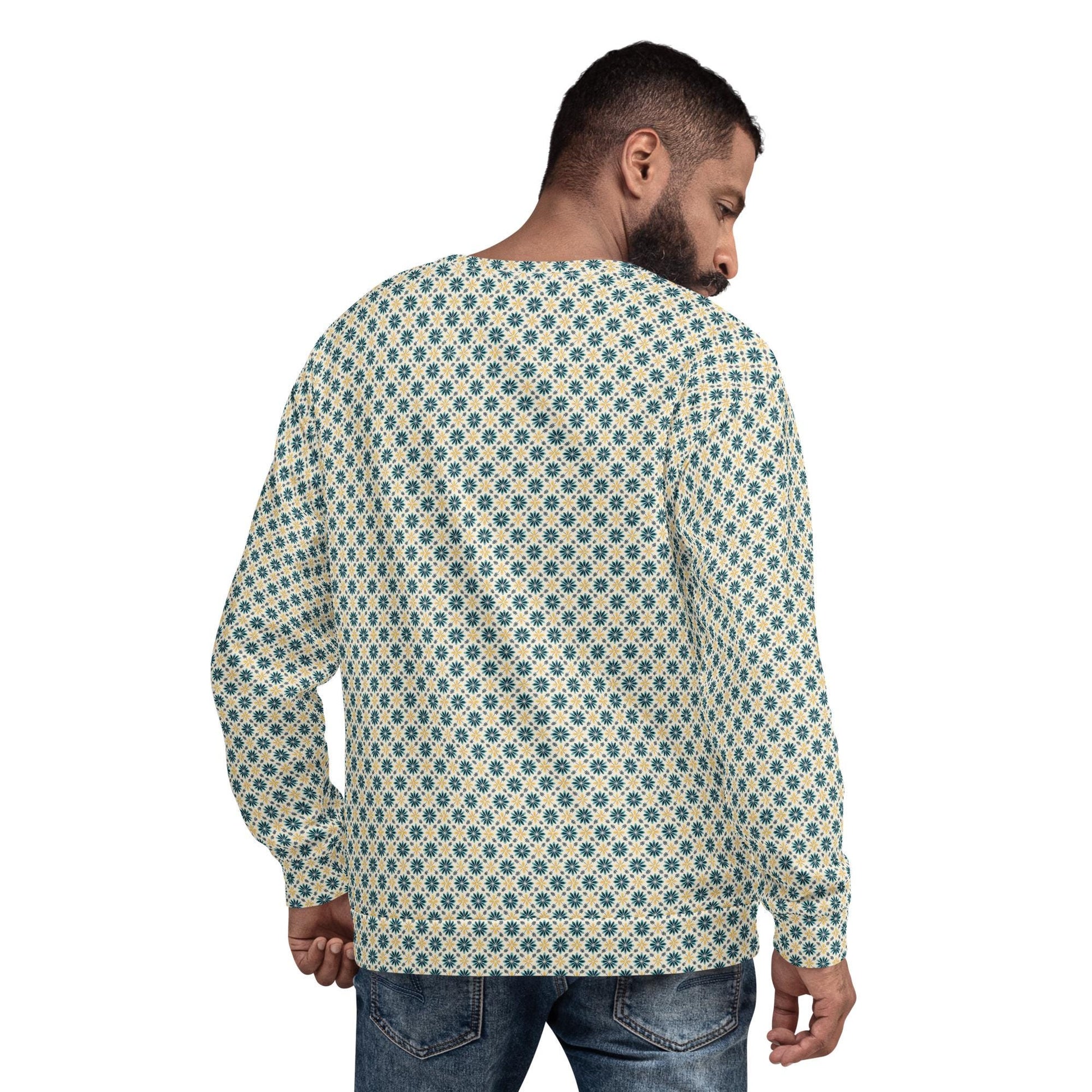 Men’s All-Over Print Casual Sweatshirt | Fashionable Unisex Pullover | Trendy Graphic Hoodie | Cozy, Comfortable & Stylish Sweatshirt
