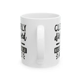 Funny Ceramic Mug for Responsible Adults, Gift for Coffee Lovers, Quirky Humor Cup, Unique Office Decor, Adulting Theme