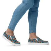 Pretty Women’s All-Over Print 3D Floral Slip-On Canvas Shoes – Stylish, Comfortable & Versatile Sneakers for Everyday Wear