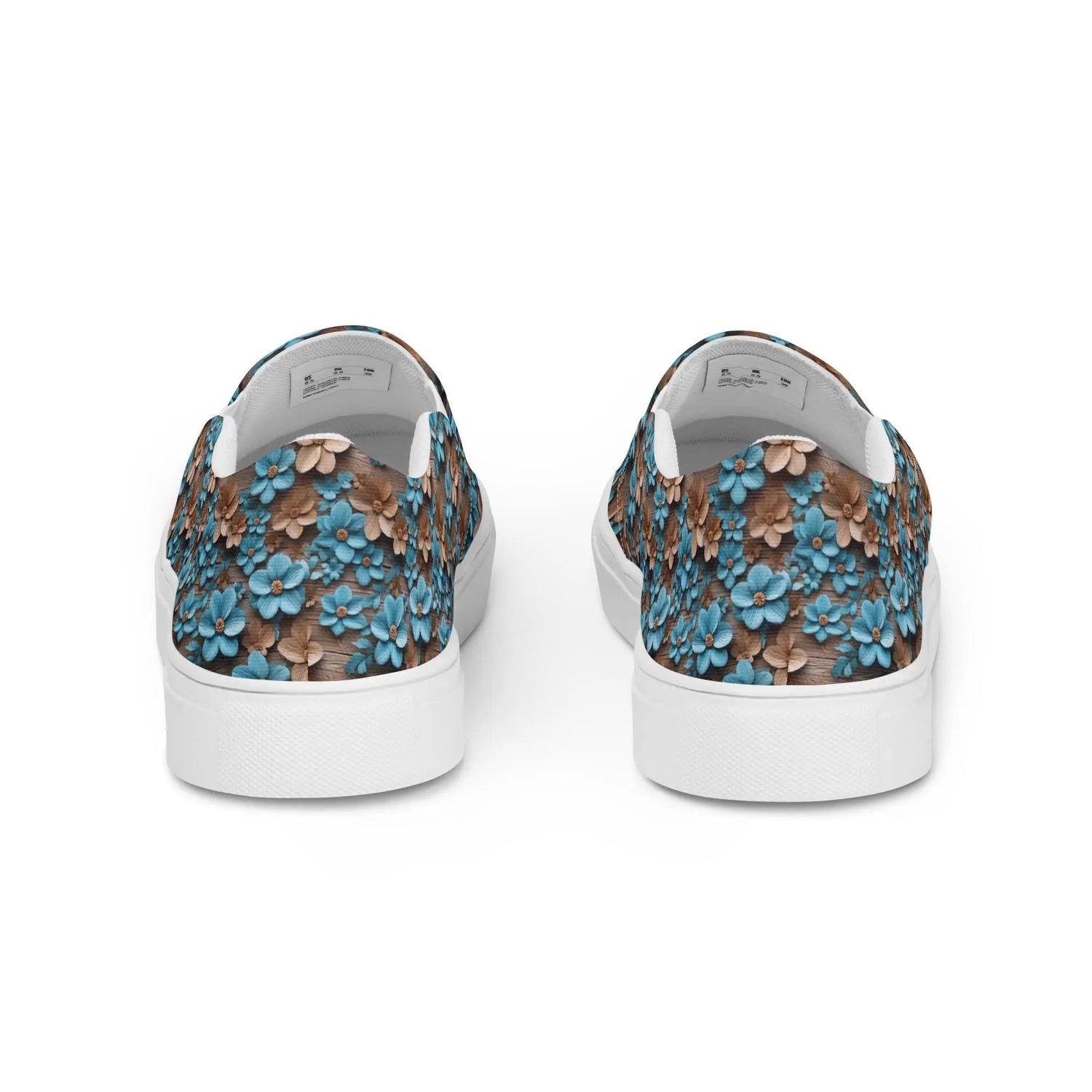Pretty Women’s All-Over Print 3D Floral Slip-On Canvas Shoes – Stylish, Comfortable & Versatile Sneakers for Everyday Wear