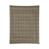 Bohemian Comforter, Cozy Bedding, Bedroom Decor, Festival Home Accent, Unique Printed Blanket, Ethnic Design Art