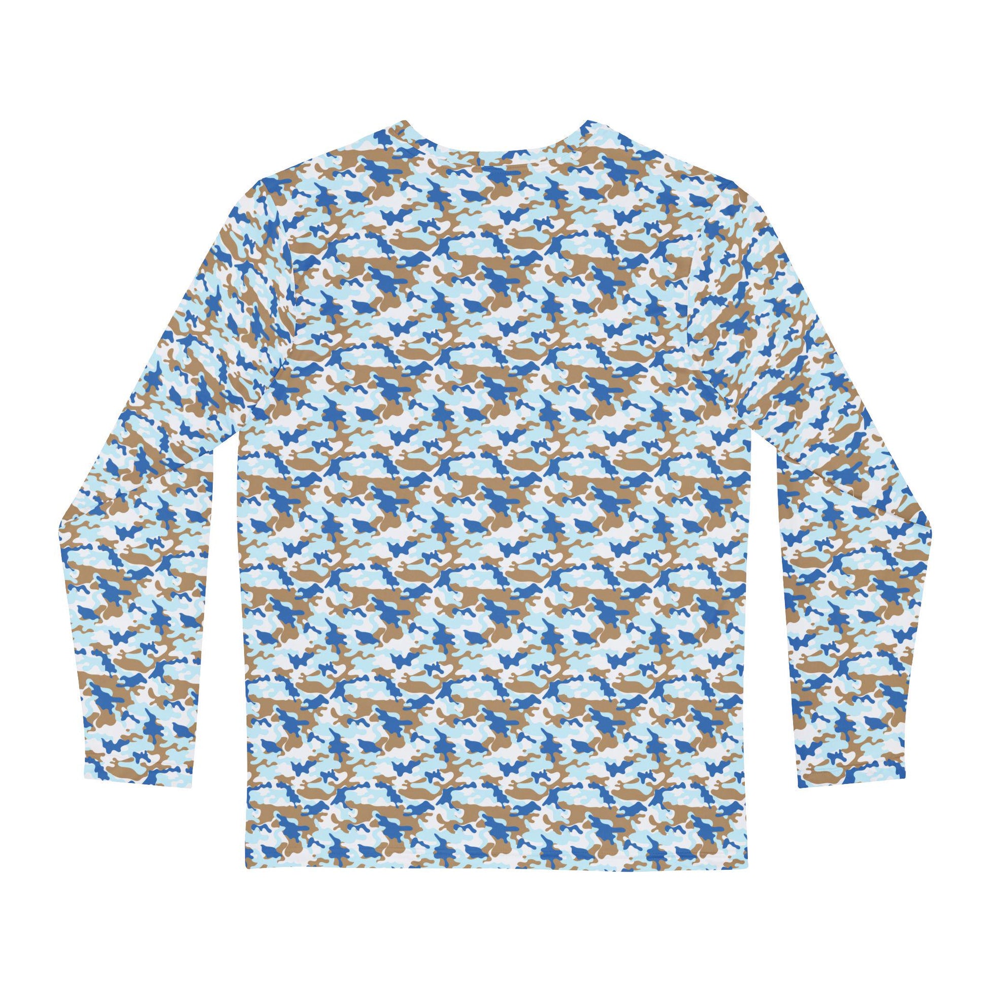 Camo Print Men's Long Sleeve Shirt, Casual Wear, Outdoor Adventure, Gift for Him, Everyday Comfort, Trendy Men's Fashion