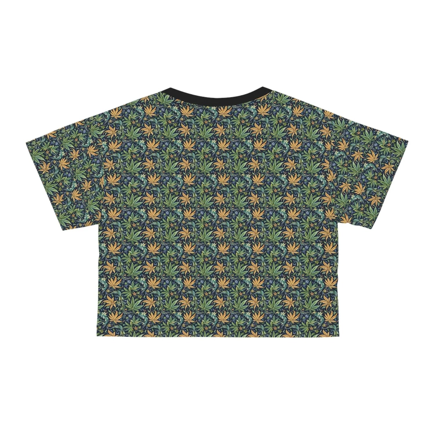 Tropical Floral Crop Tee - Summer Vibes Top, Casual Wear, Gift for Her, Cute Festival Shirt, Beach Outfit