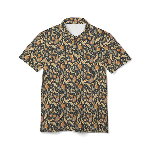 Bohemian Unisex Polo Shirt - Casual Summer Vibes, Perfect for Beach Days, Festivals, and Parties, Men and Women Stylish Wear