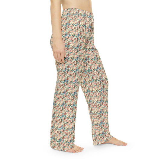 Cozy Floral Women's Pajama Pants, Relaxing Sleepwear, Soft Lounge Pants, Perfect for Lounging and Gifting