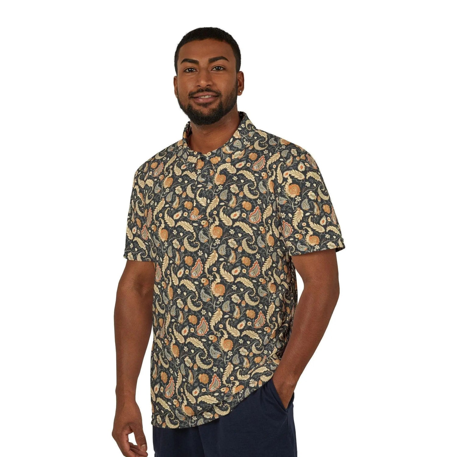 Bohemian Unisex Polo Shirt - Casual Summer Vibes, Perfect for Beach Days, Festivals, and Parties, Men and Women Stylish Wear