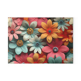 Floral Glass Cutting Board, Vibrant Kitchen Decor, Floral Gift, Home Cooking Essential, Unique Kitchen Gift, Mother&