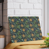 Artisan Floral Glass Cutting Board - Elegant Kitchen Decor, Gift for Foodies, Housewarming, Cooking Essentials, Unique Home Decor