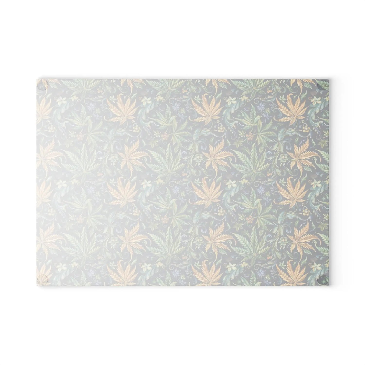 Artisan Floral Glass Cutting Board - Elegant Kitchen Decor, Gift for Foodies, Housewarming, Cooking Essentials, Unique Home Decor