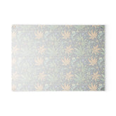 Artisan Floral Glass Cutting Board - Elegant Kitchen Decor, Gift for Foodies, Housewarming, Cooking Essentials, Unique Home Decor